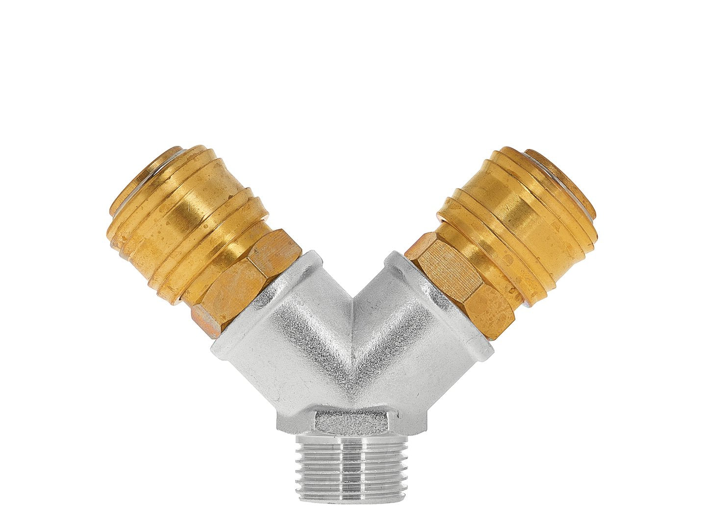 Разделител, въздушен разпределител 1/2 с 2 изхода, бързи връзки