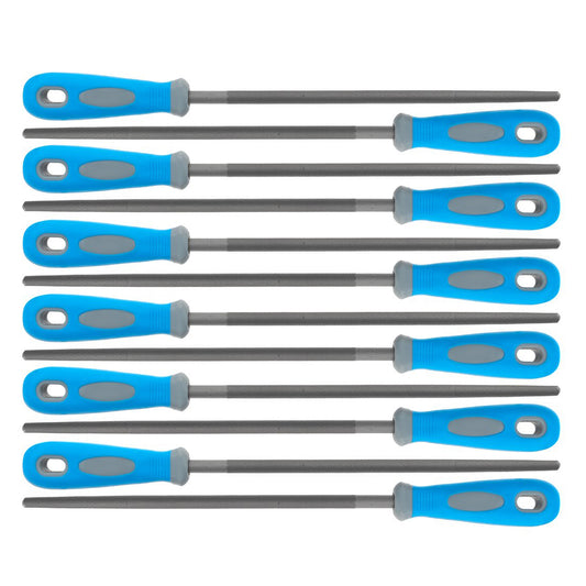 Комплект кръгли пили 250 мм 12 бр. GEKO