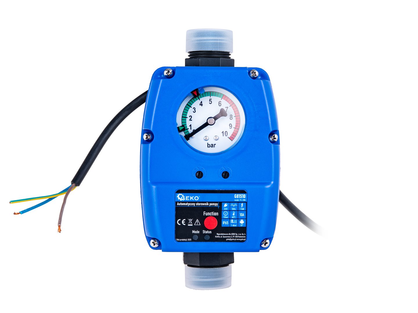 Автоматичен електронен превключвател за налягане за водна помпа 1,1 kW 10 bar