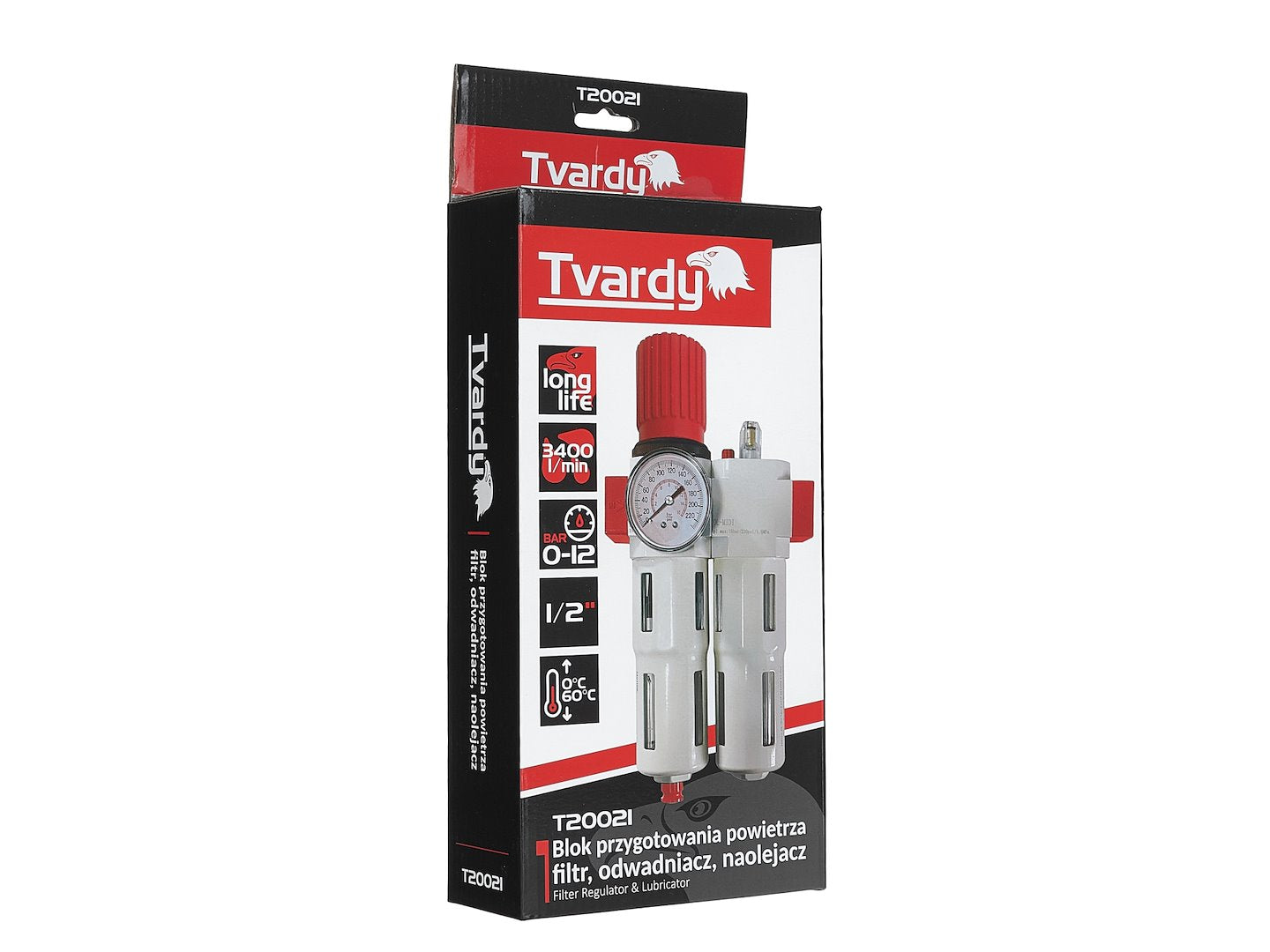 Разделител на вода и масло с регулатор на напрежение 1/2 TVARDY