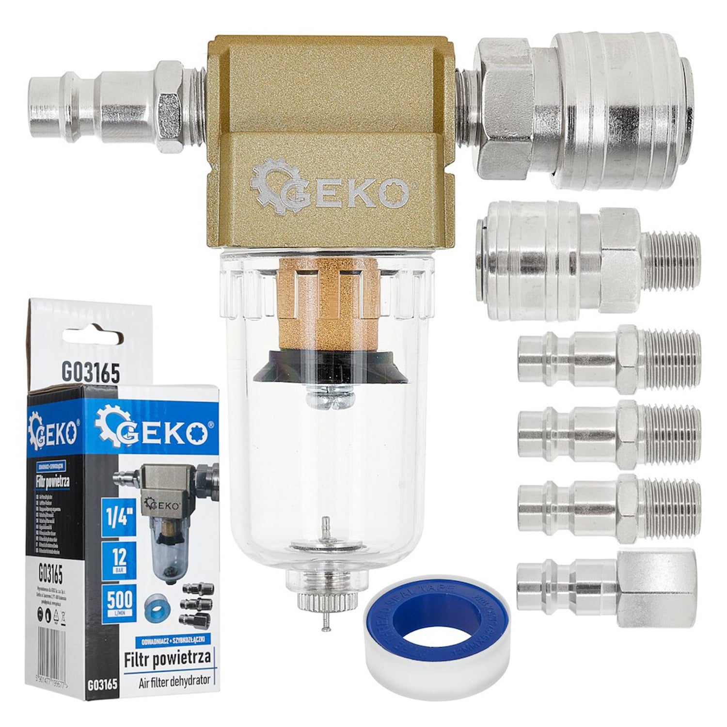 Въздушен филтър с разделител на вода 1/4