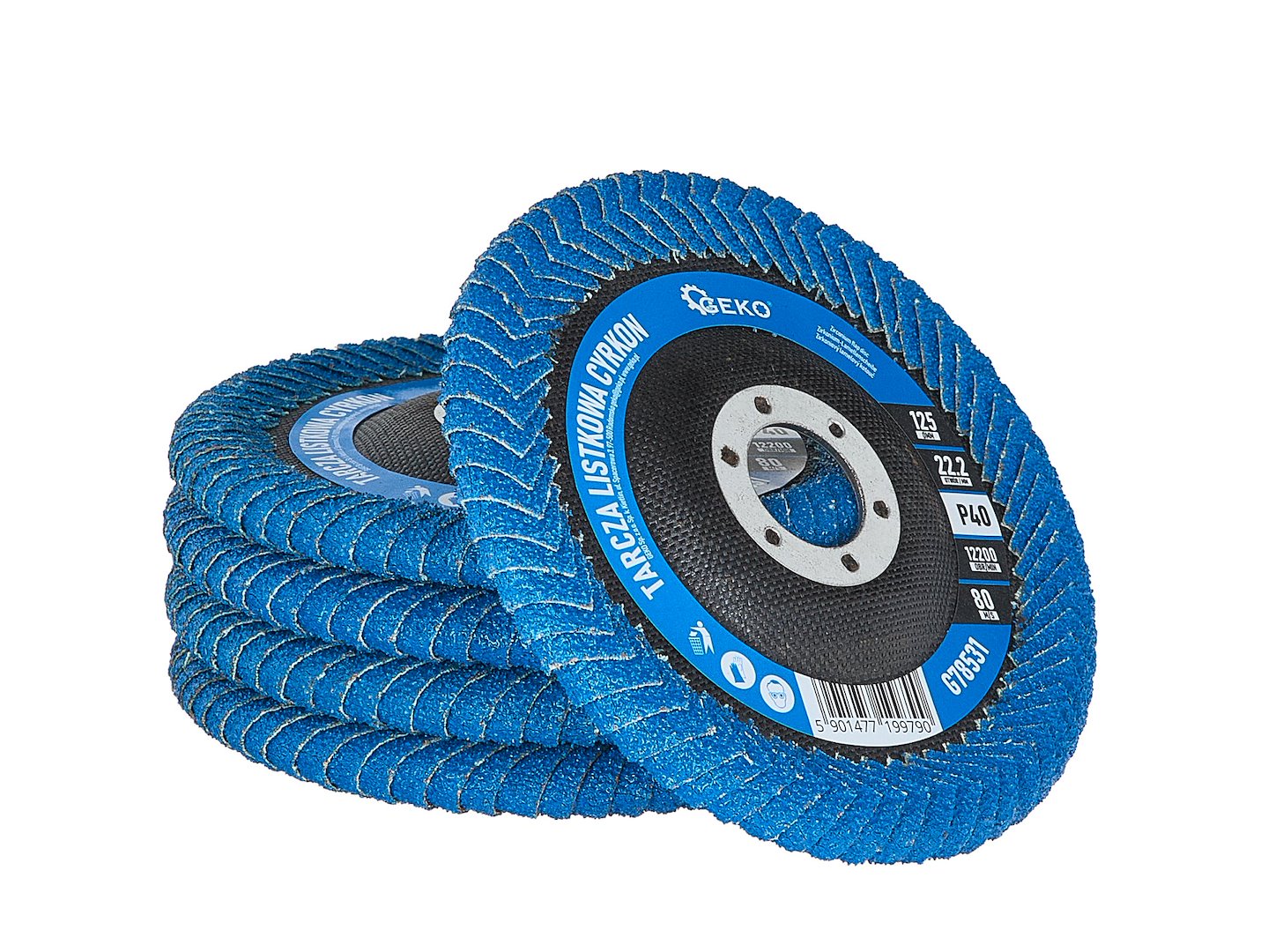 Циркониев диск с острие, за дълбоки заваръчни зони 125 мм Р40