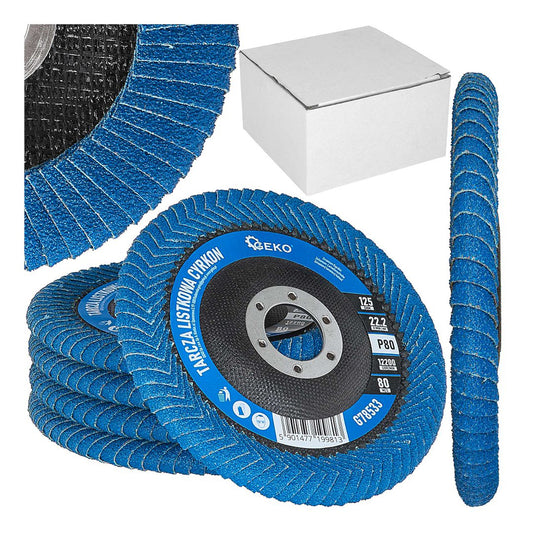 Циркониев диск с острие, за дълбоки заваръчни зони 125 мм Р80