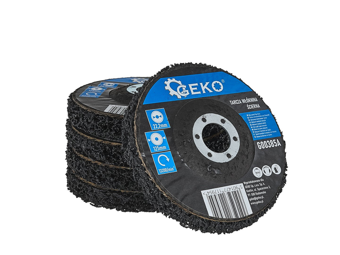 Абразивен диск 125 х 22.2 мм Clean&Strip за почистване на метал, неръждаема стомана и пластмаса GEKO