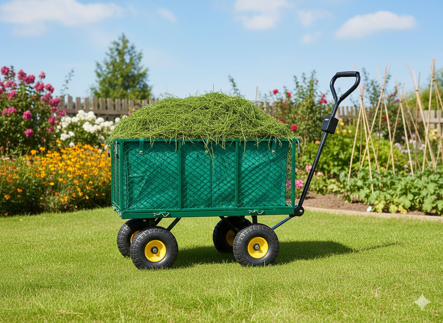 Градинска количка 220 л 96х51х40 см GEKO