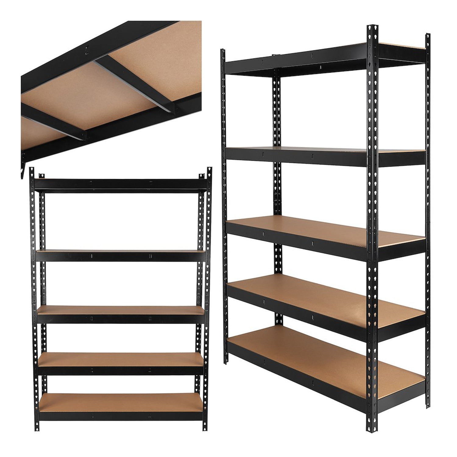 Метален рафт 5 полици 180х120х40 см 280 кг