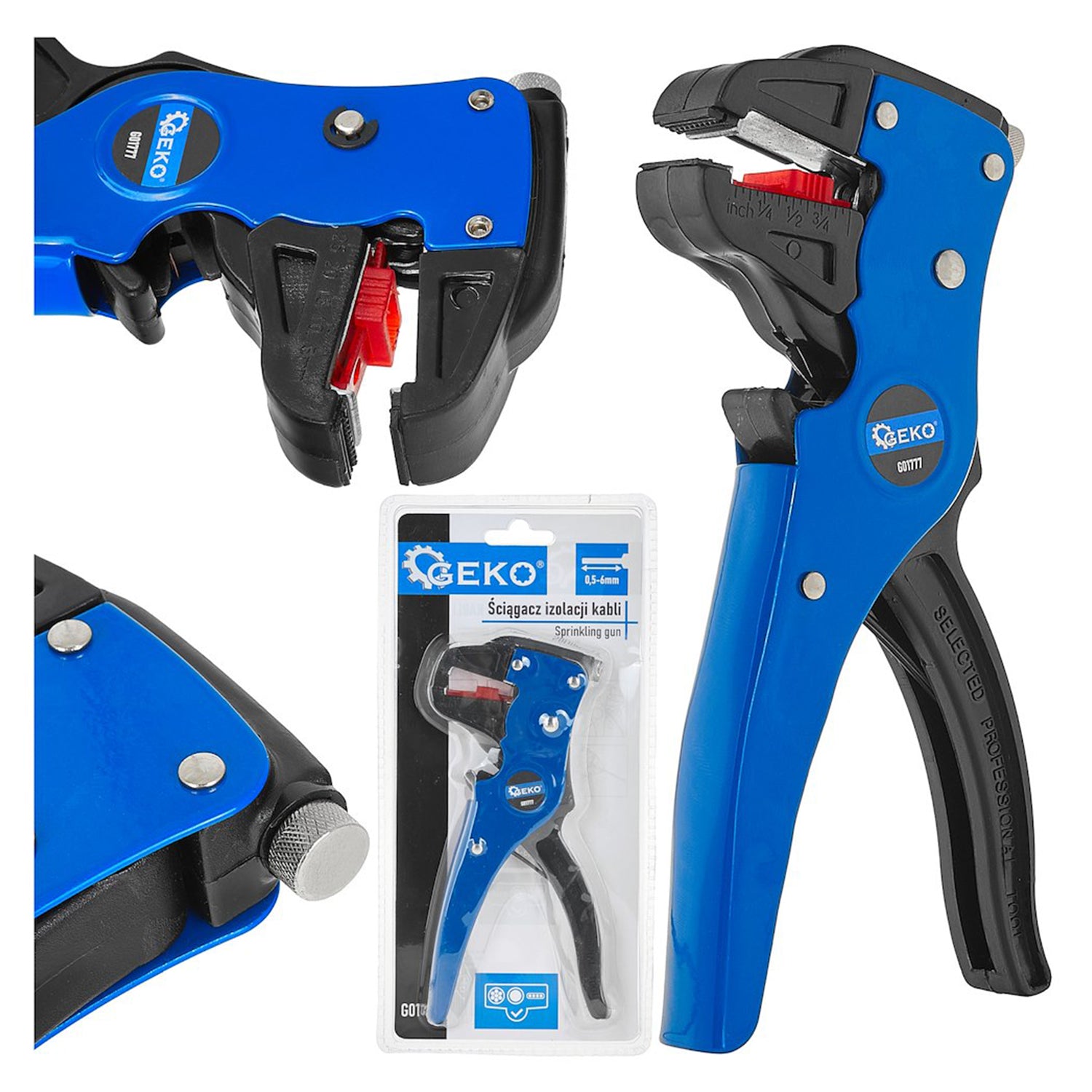 Автоматични клещи за оголване на кабели 0,5-6 мм GEKO