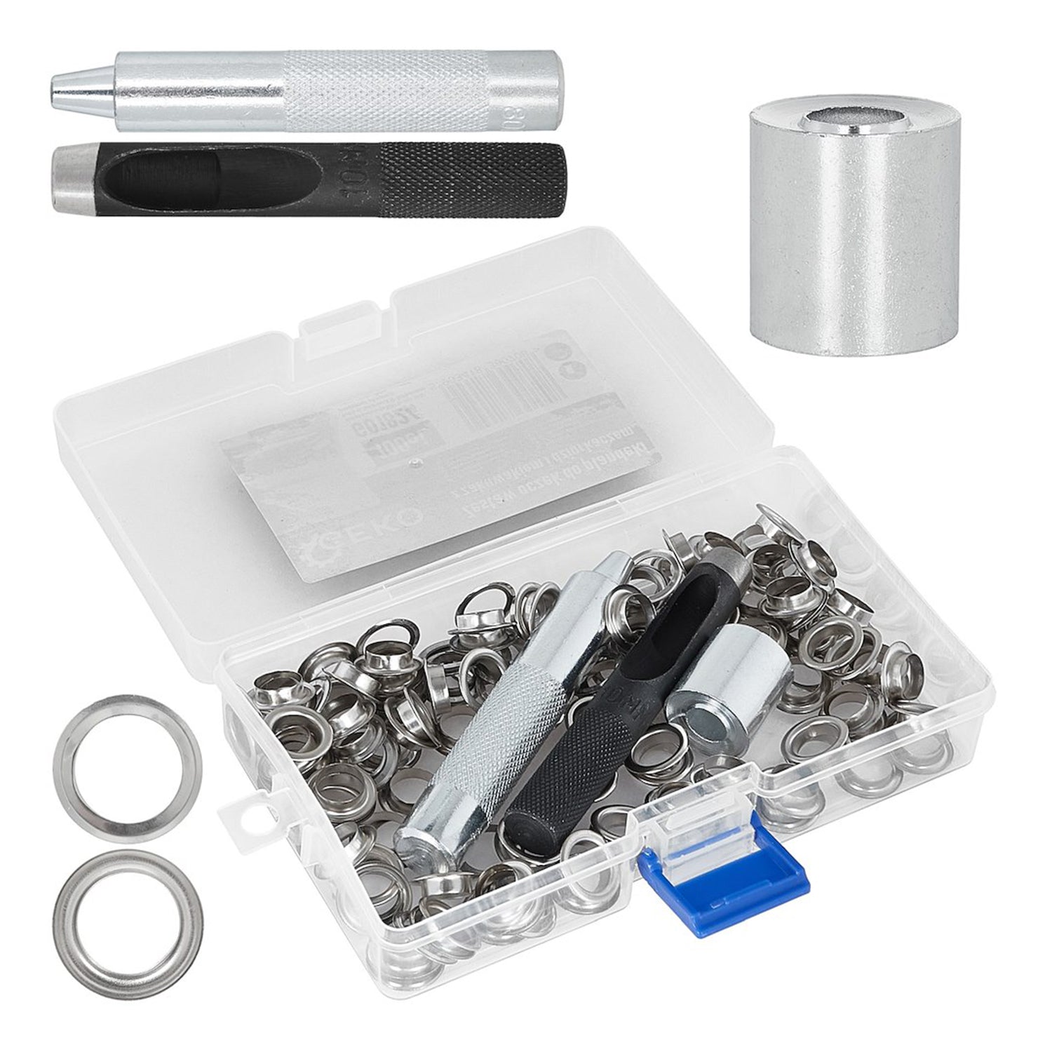 Комплект 100 скоби за брезенти, GEKO