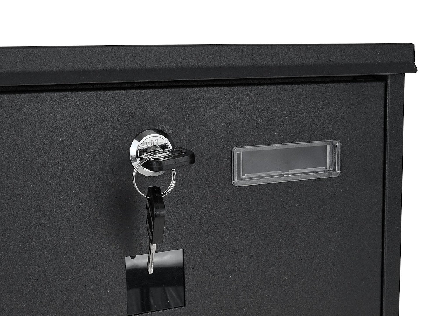 Пощенска кутия 34х30.7х10 см черна