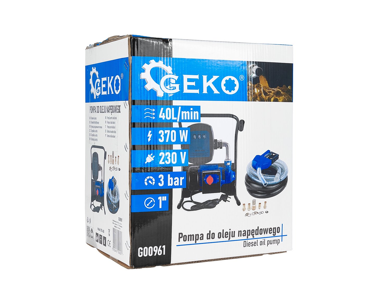 Помпа за прехвърляне на дизелово гориво CPN 40 л/мин 370 W GEKO