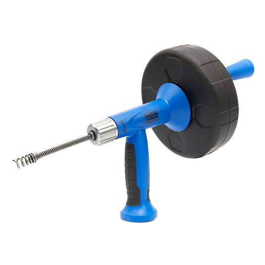 Спирала за отпушване 7.5 м, съвместима с бормашина, за тръби 30-50 мм, идеална за мивки, канали и тръби HBM Холандия