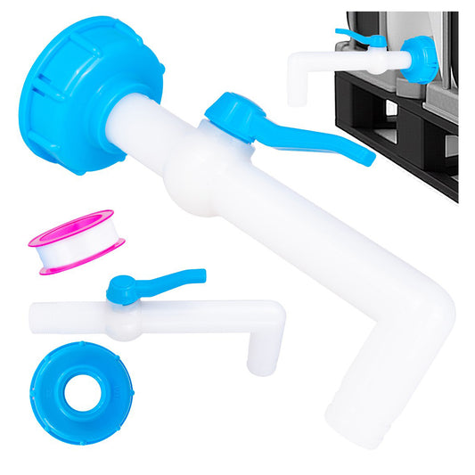 Кран с маркуч 25 мм на 90° за резервоари Mauser