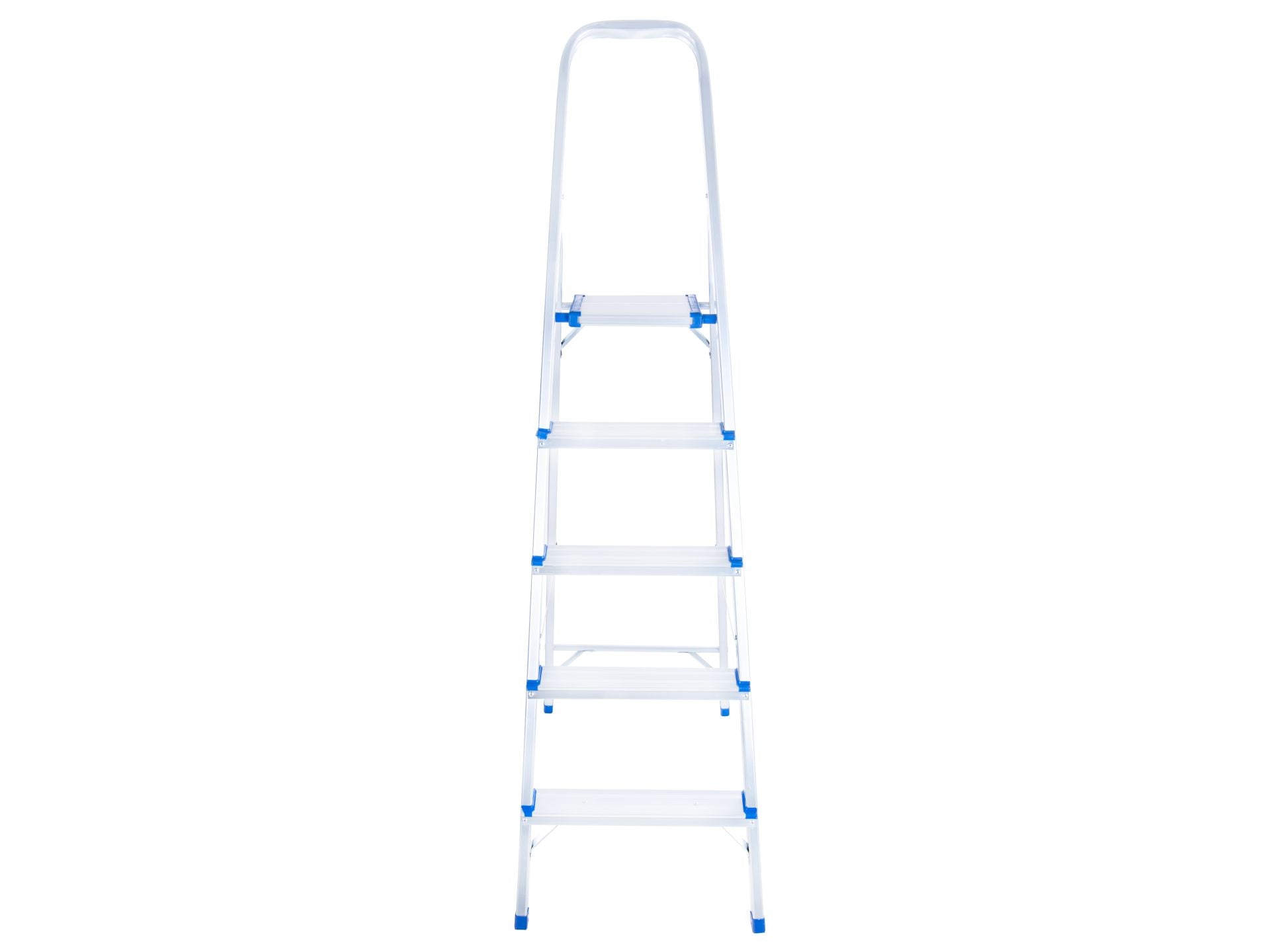 Сгъваема алуминиева стълба с 5 стъпала 150 кг GEKO