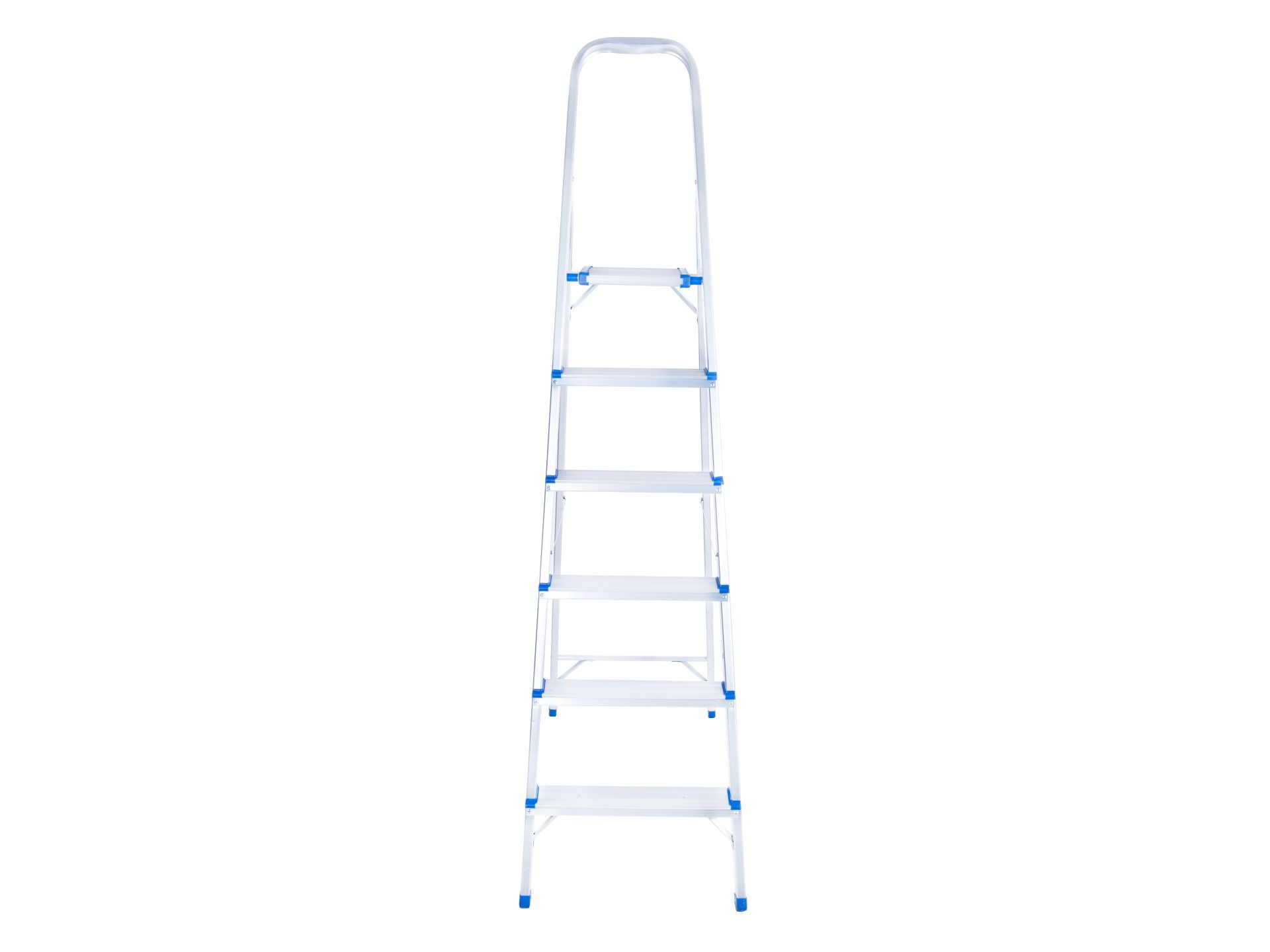 Сгъваема алуминиева стълба с 6 стъпала 150 кг GEKO