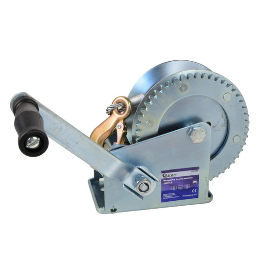 Ръчна лебедка 1800 lb / 850 кг с кабел 10 м GEKO