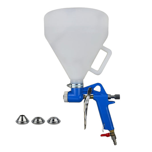 Пневматичен пистолет за мазилка, боя, шпакловка, дюзи 4, 6, 8 мм, резервоар 4.5 л