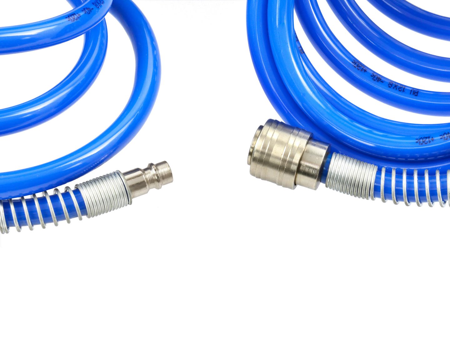 Спирален въздушен маркуч 15 м с бързи връзки, диаметър на маркуча 8-12 мм GEKO