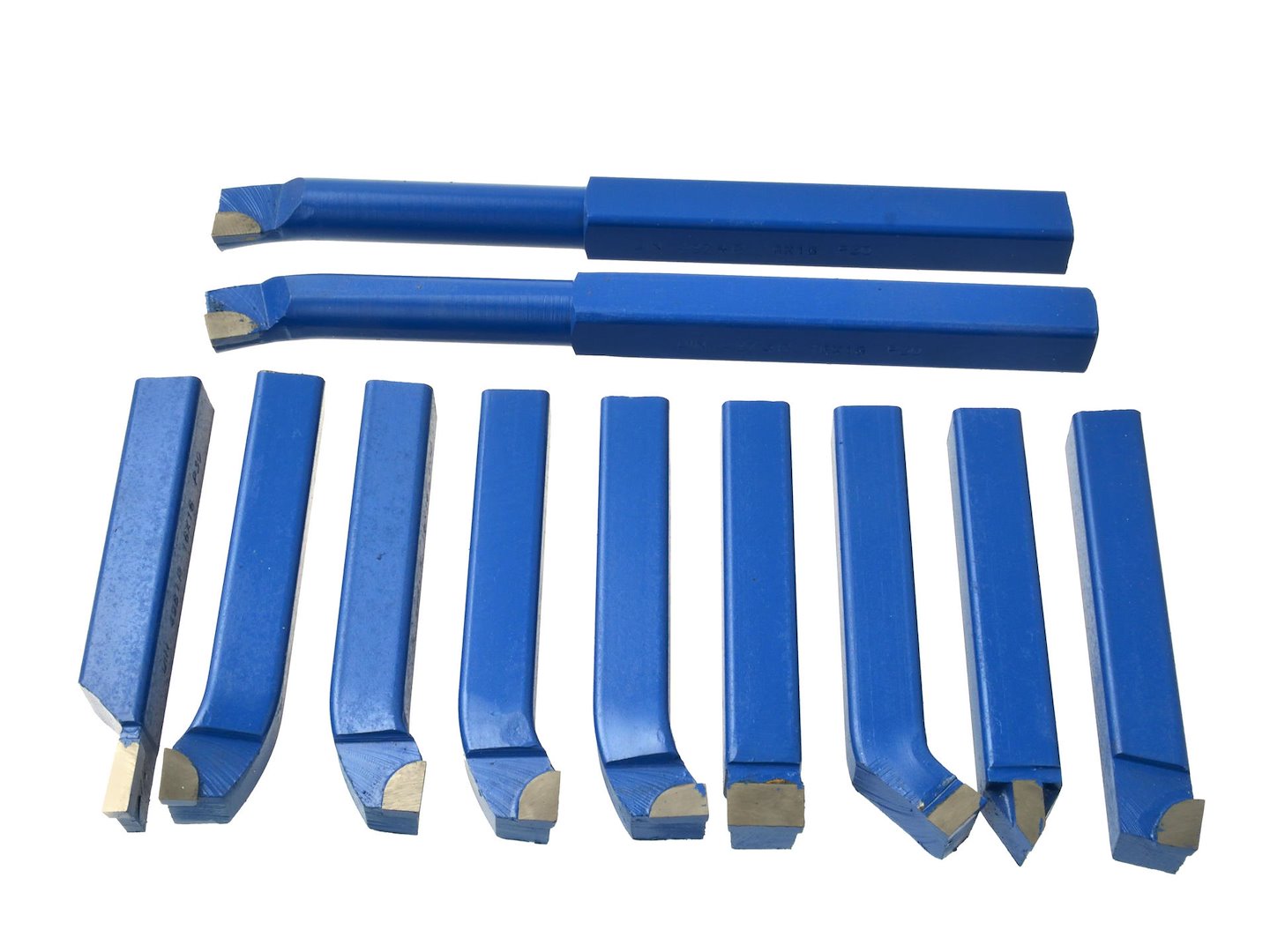 Комплект 11 ножа за струг 16x16 мм с метални карбидни върхове
