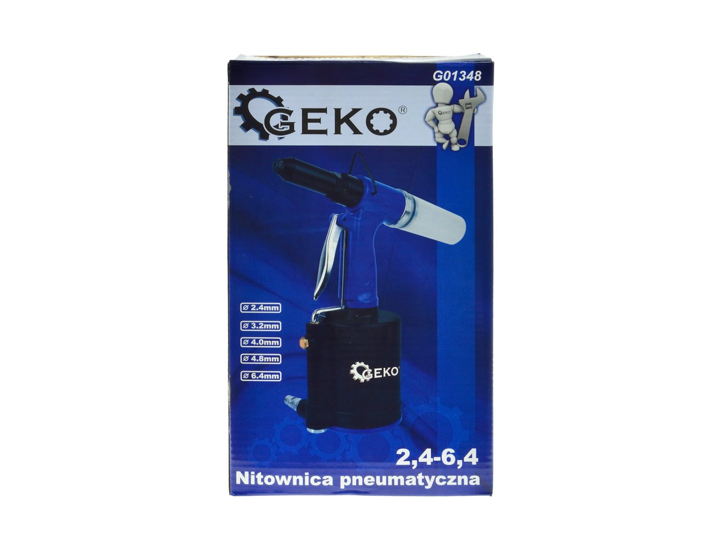 Пневматична нитачка 2,4 - 6,4 мм GEKO