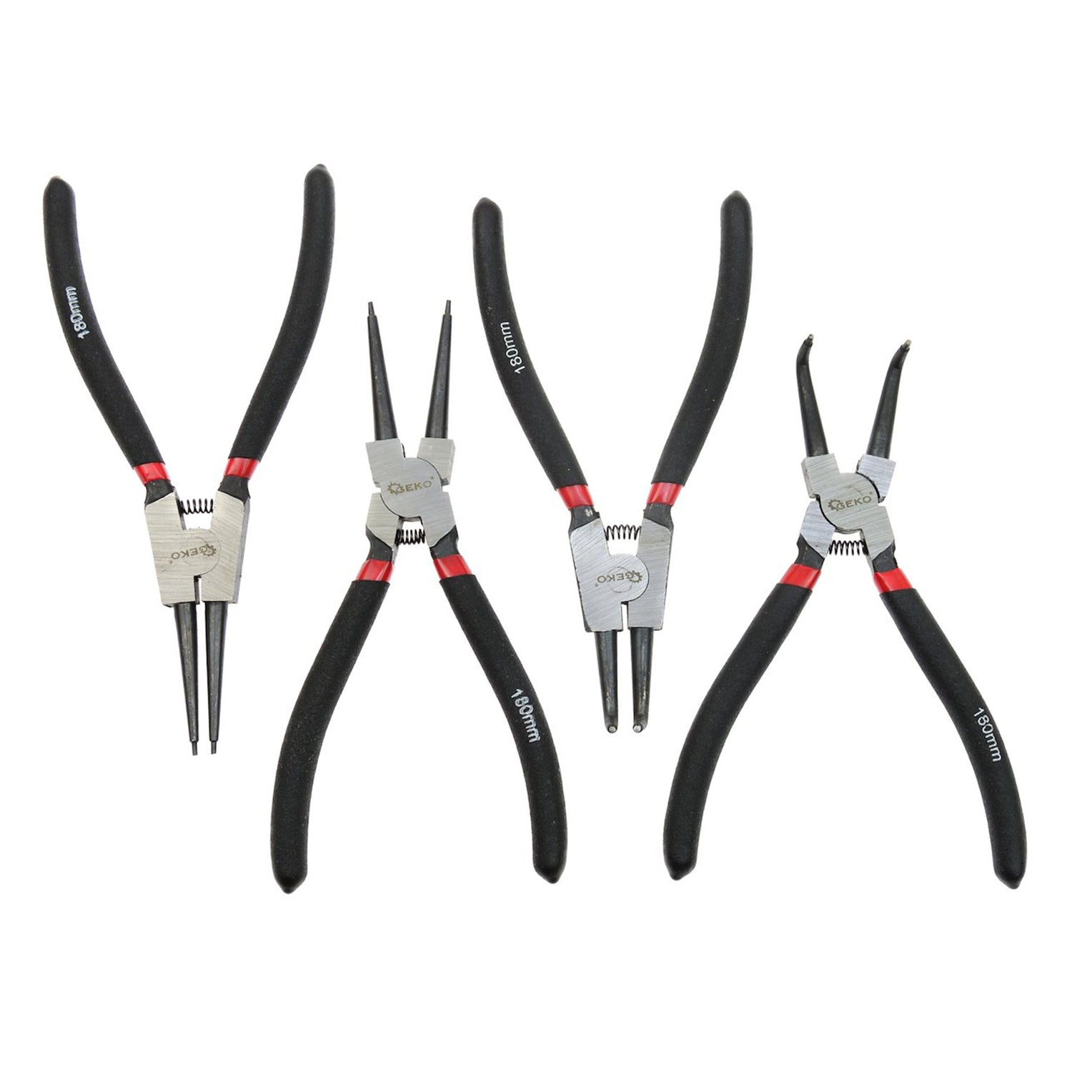 Комплект клещи зегер 4 бр. 180 мм GEKO