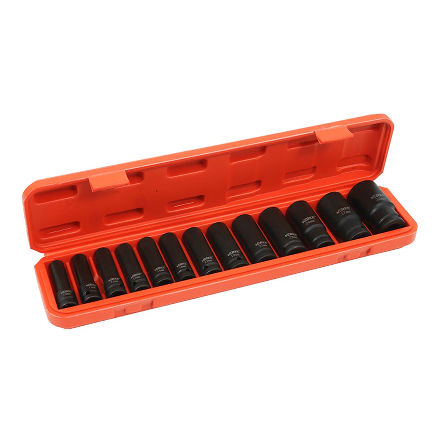 Комплект 13 ударни вложки 1/2" 10-32 мм - VERKE