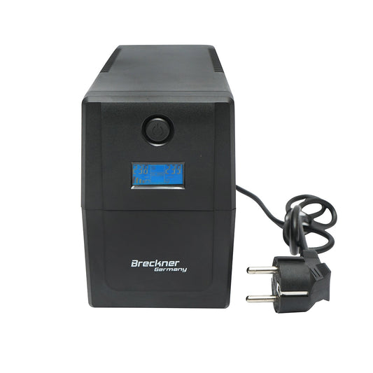 UPS устройство 800VA/480W с 9Ah батерия и 2 гнезда шуко, LCD, USB, AVR Breckner Germany
