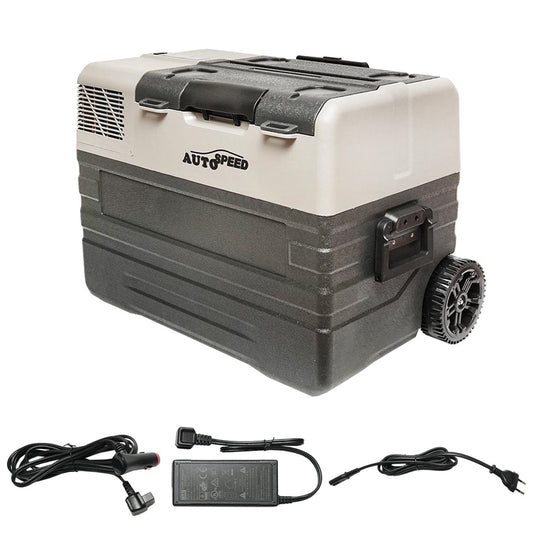 Хладилник за кола с компресор и колела тип куфар 42L 12-24-220V 60W