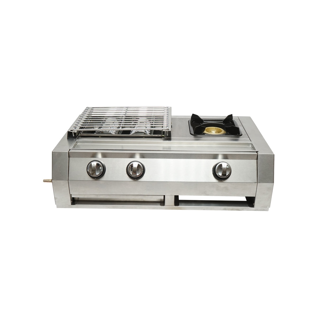 Къмпинг барбекю със скара 2 горелки и 1 зона за готвене 676x400х185 мм