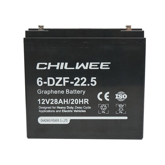 VRLA гел батерия за електрически велосипед с графен 6-DZF-22.5, 12V, 28Ah-20HR CHILWEE