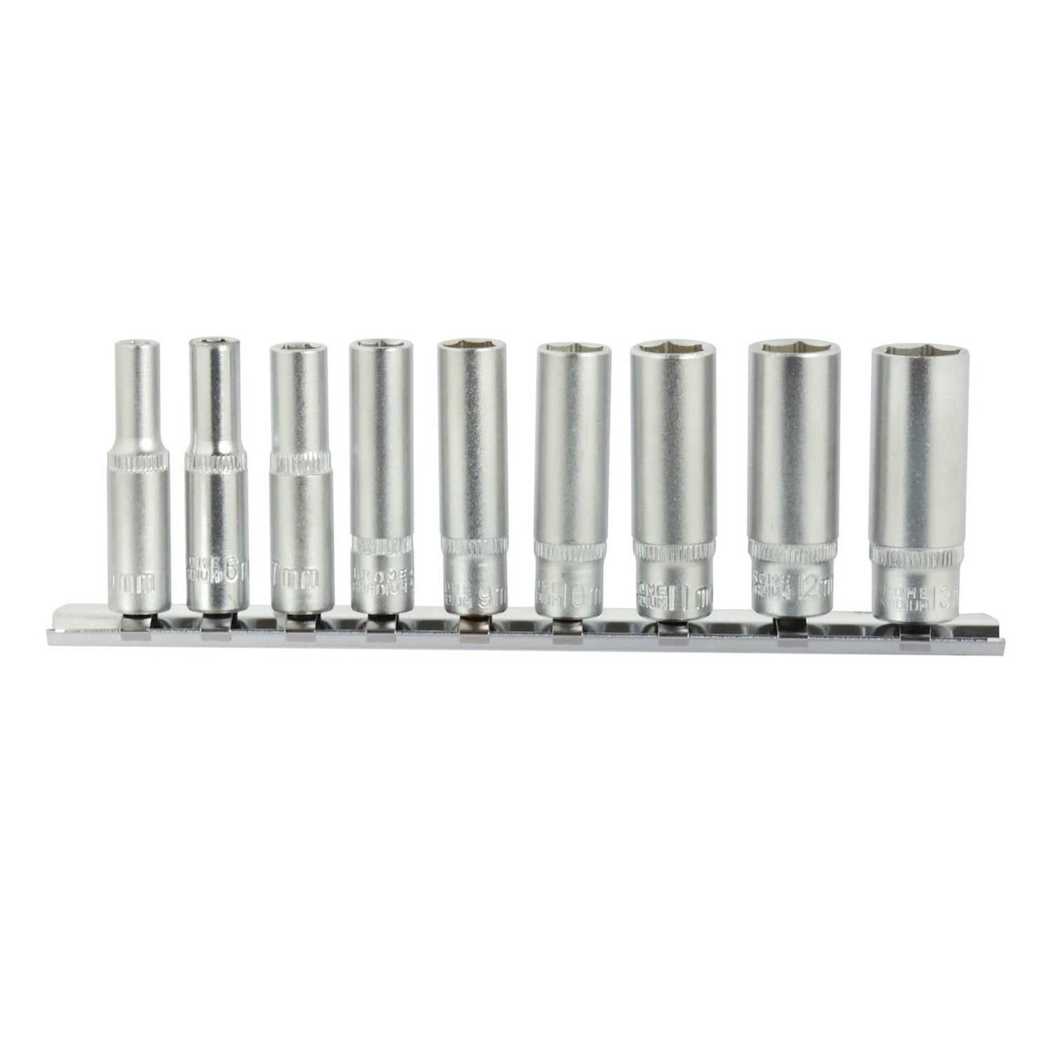 Комплект шестостенни вложки с метален държач 1/4" 5-13 мм 9 броя GEKO