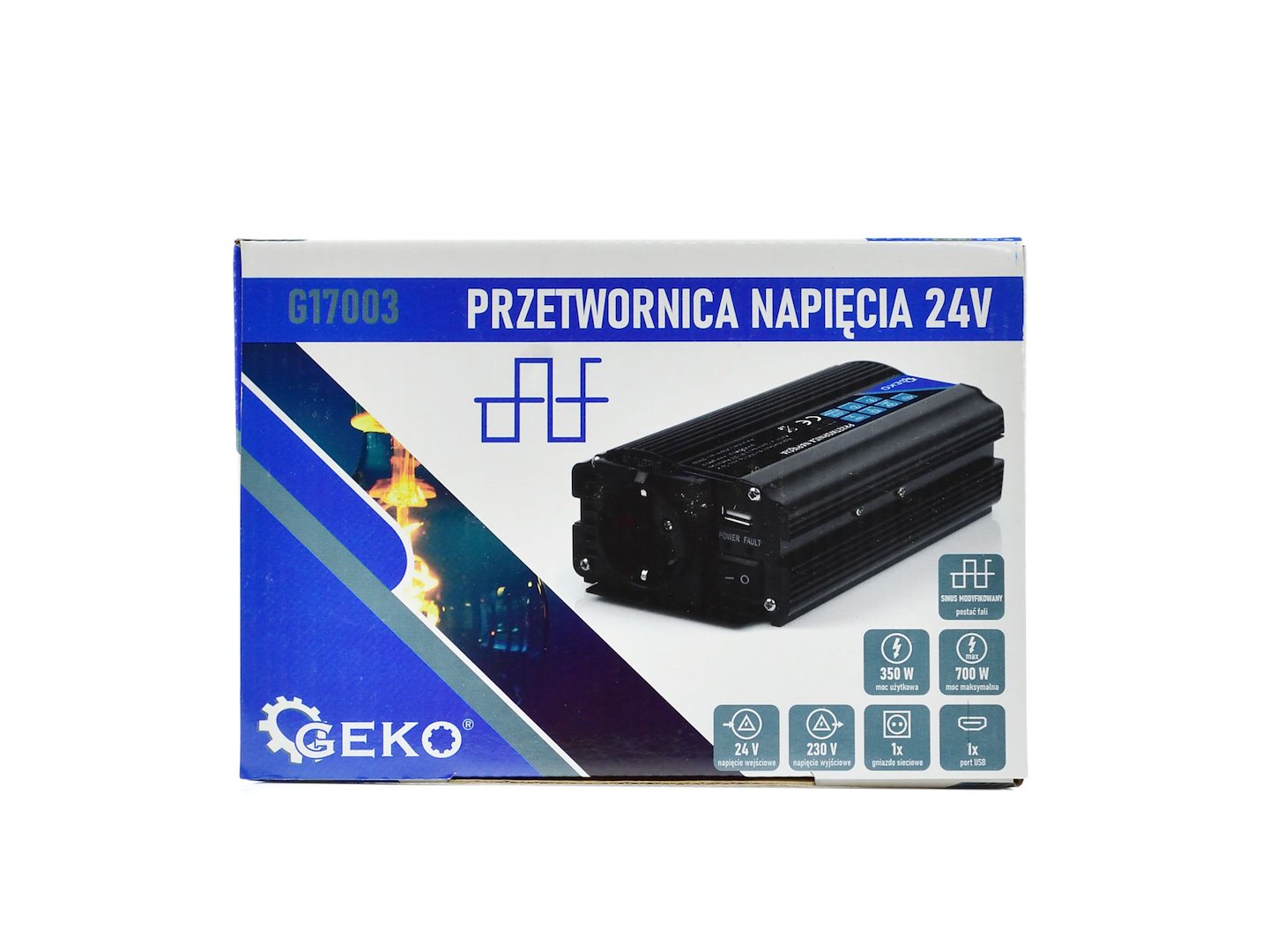 Инвертор на напрежение 24-220V 350/700W