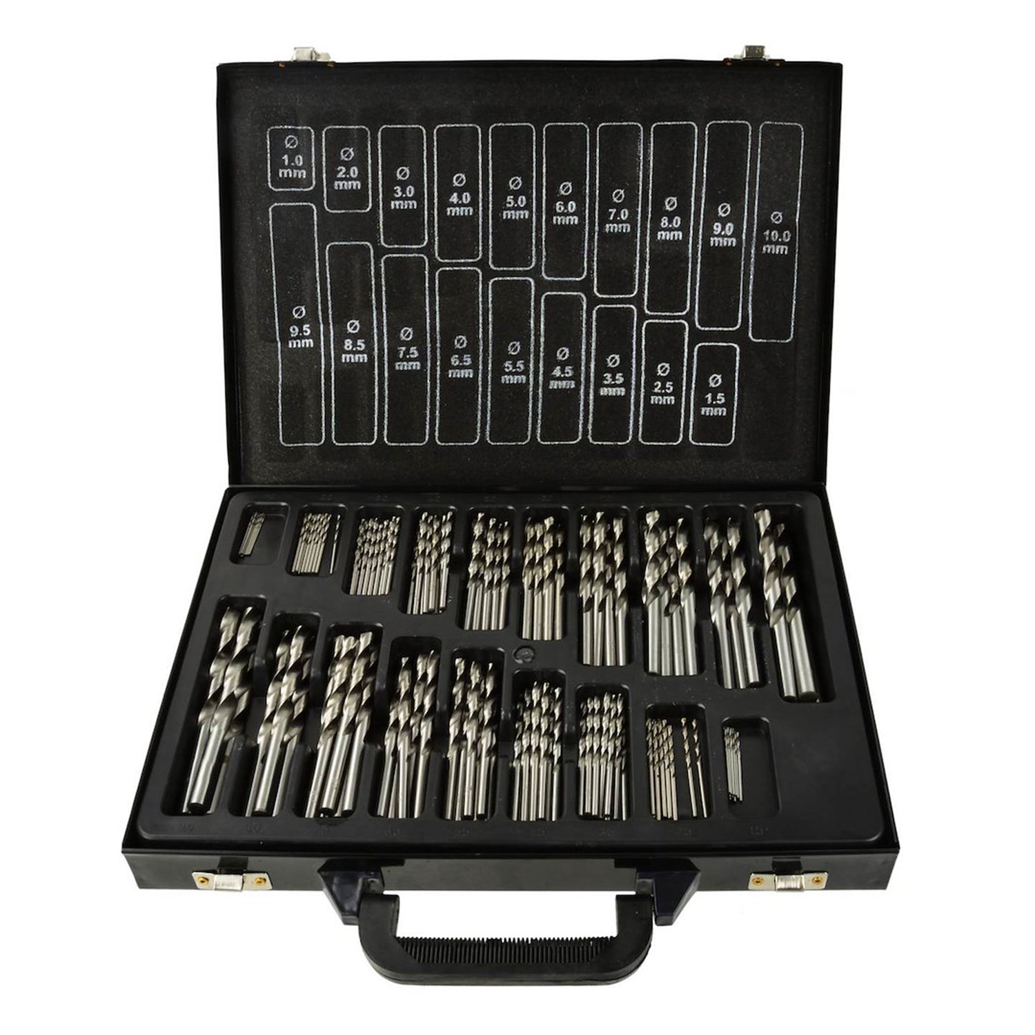 Комплект 170 метални HSS свредла GEKO