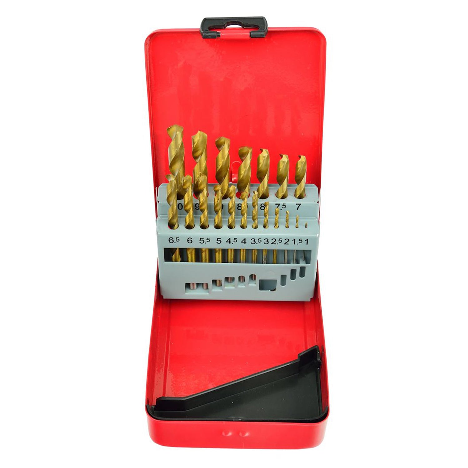 Комплект 19 титанови свредла за метал HSS 1–10 мм GEKO