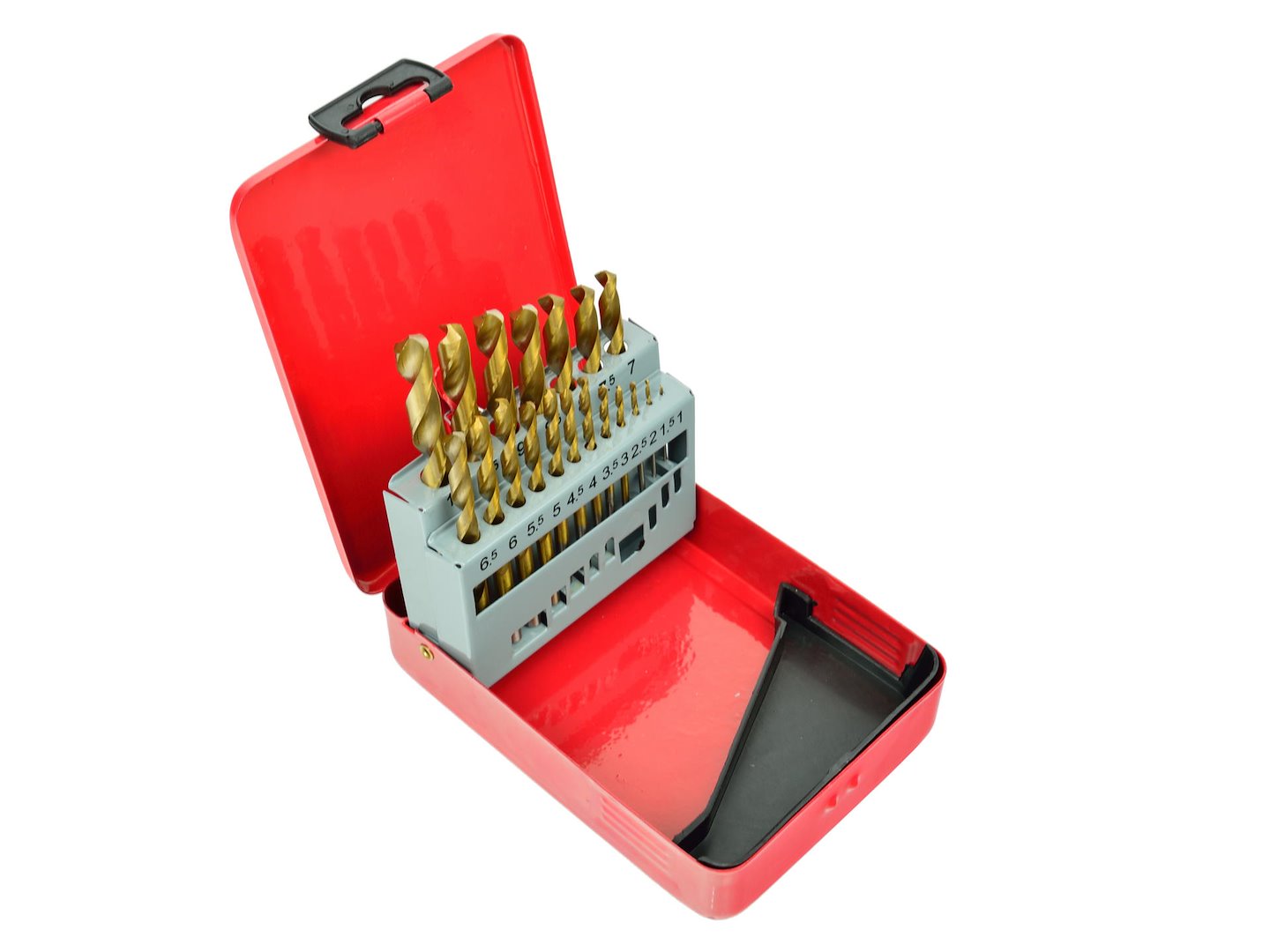 Комплект 19 титанови свредла за метал HSS 1–10 мм GEKO