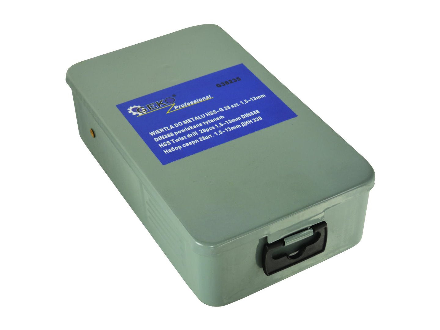 Комплект 28 титанови свредла за метал HSS 1,5-13 мм GEKO