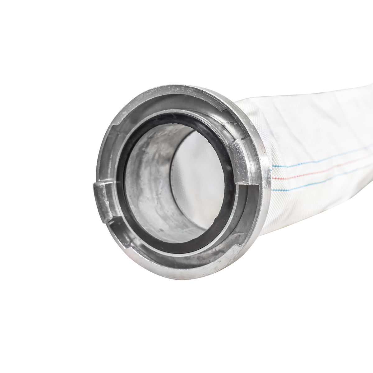 Пожарникарски/напоителен маркуч от PVC 4 инча, дължина 20м с алуминиева връзка, макс. 6 bar, плат Breckner Germany