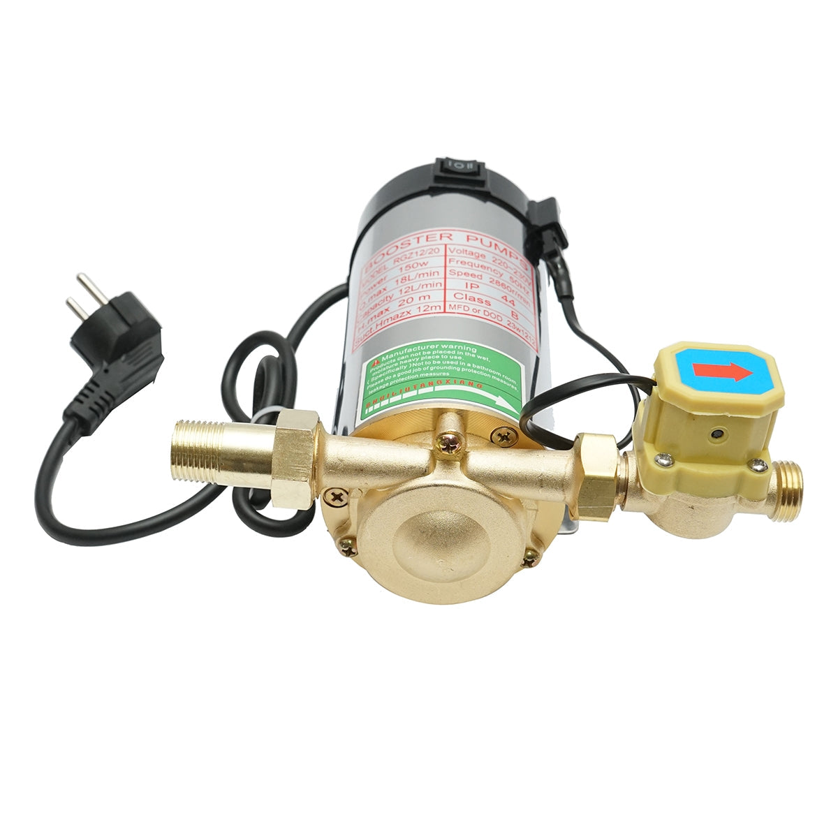 Помпа за повишаване на налягането на гореща вода 220V, 150W, за соларен панел, 3 bar, X-150