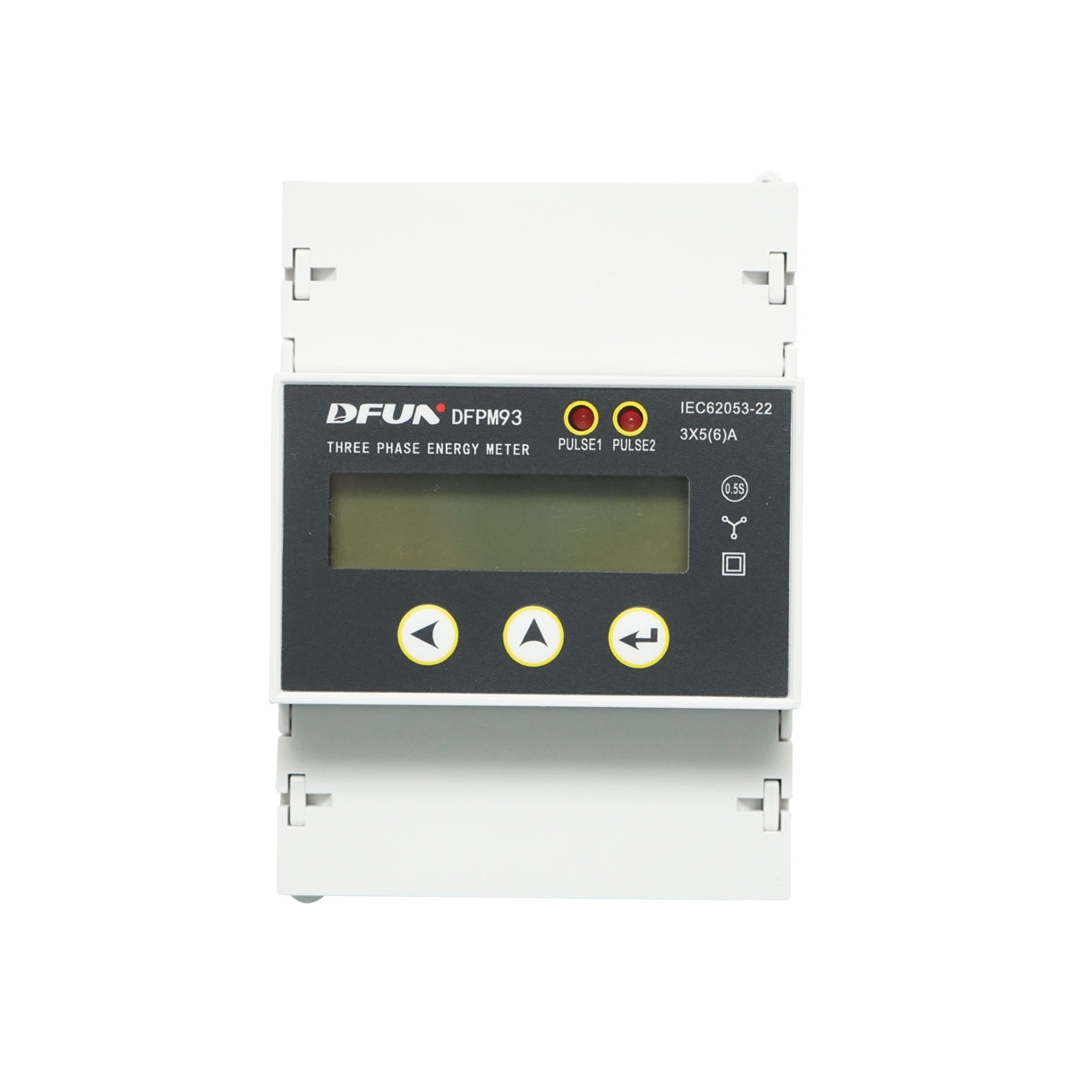 Комплект реле за мощност DFUN DFPM93 интелигентен измервателен уред, трифазен 3x220-380V, 6400imp/Kwh с цифров предпазител, трансформатор Split Core 600V, 300A/5A, 50-60Hz
