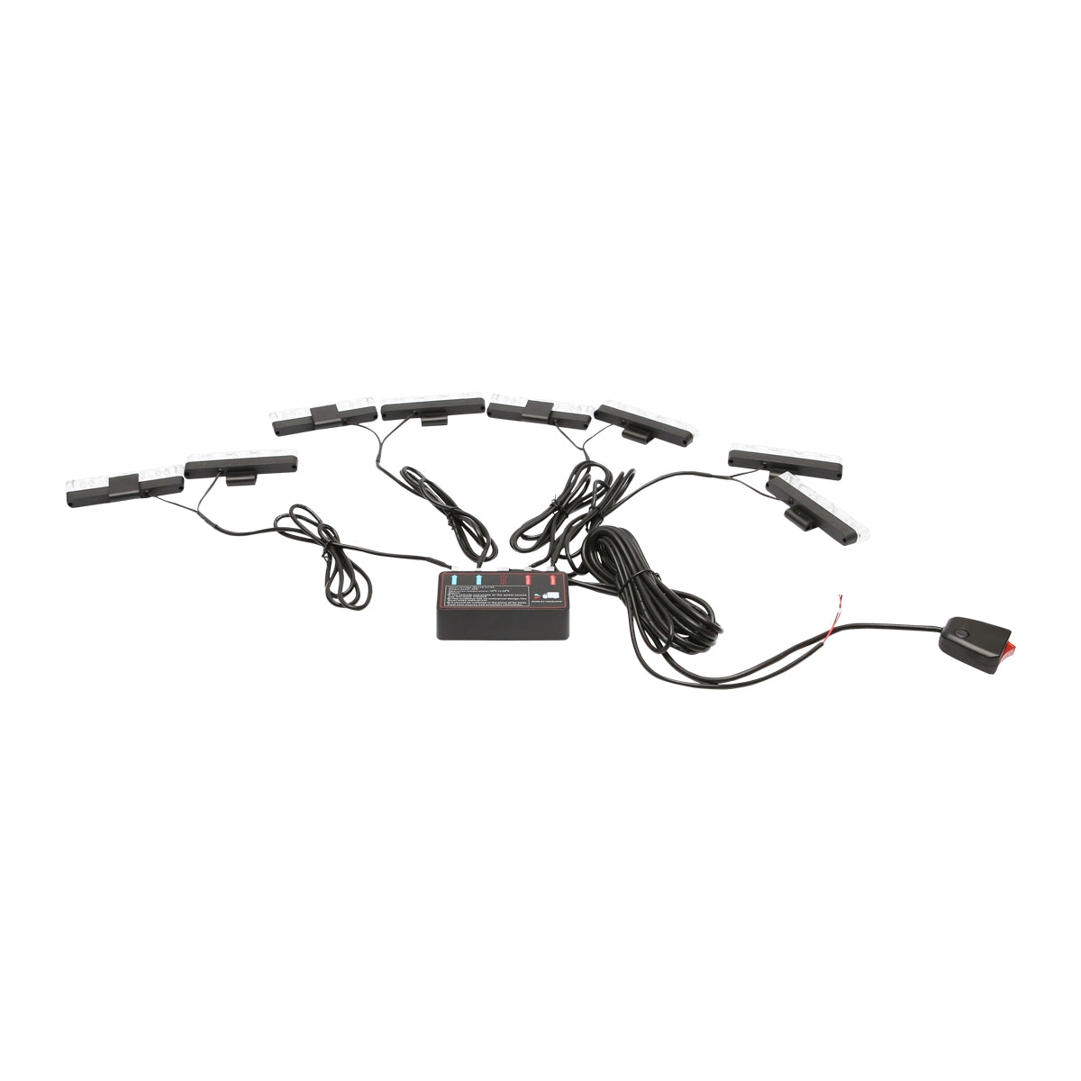 Комплект 8 стробоскопа с 4 LED, жълта светлина 12V Breckner Germany