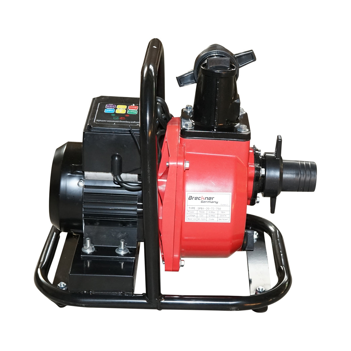 Помпа за повърхностна вода 72V, 750W, 20m3/h, 2" за слънчеви панели с дистанционно