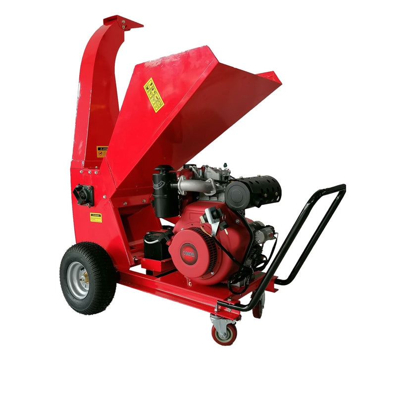 Дизелова машина за рязане на клони, TC 13-90- LDE, електрически старт, странично изпускане, 13 к.с., макс. дебелина на клона 90 мм, 195 кг Breckner Germany