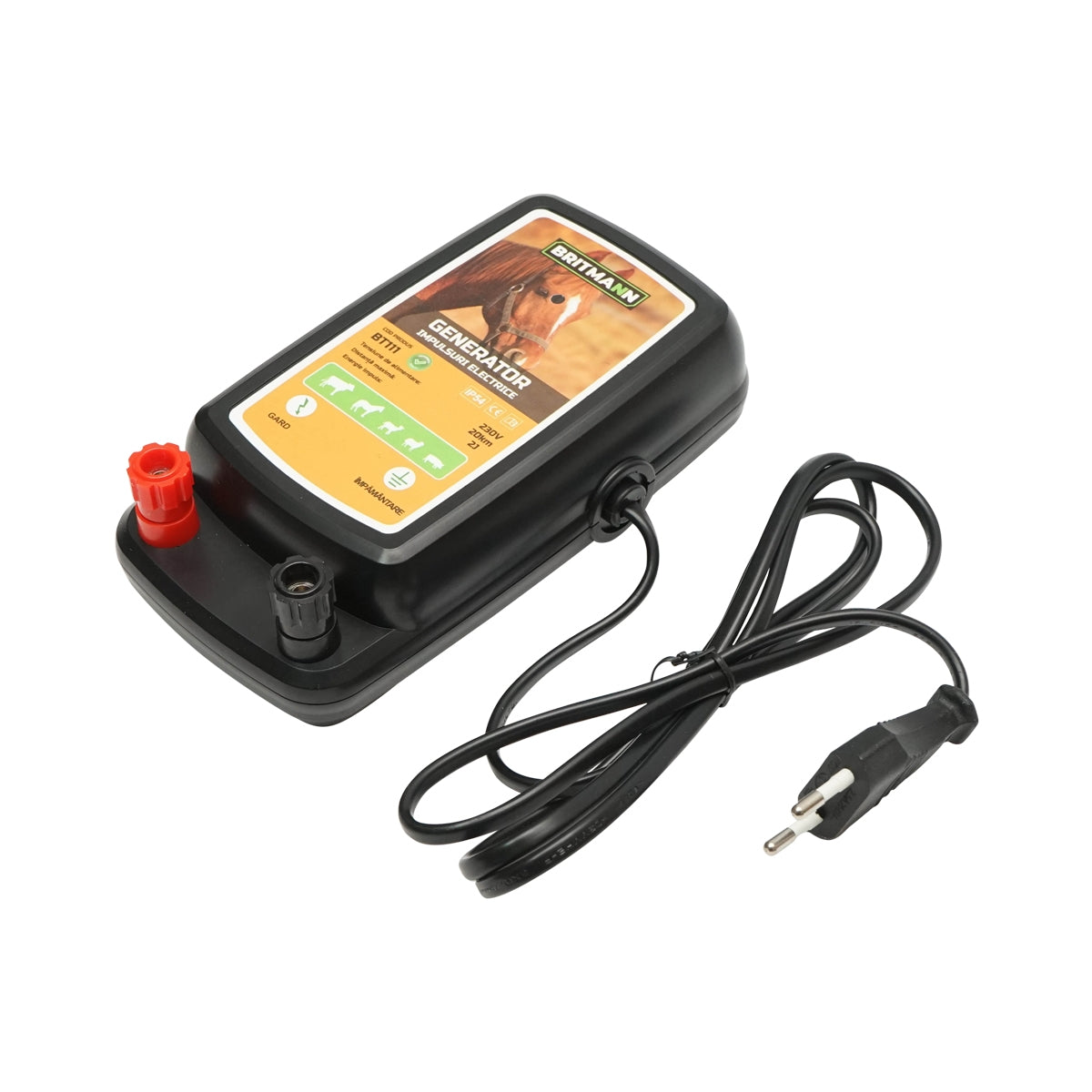 Генератор на импулси 2 джаула напрежение 230V за електрическа ограда 20км, IP54 BRITMANN
