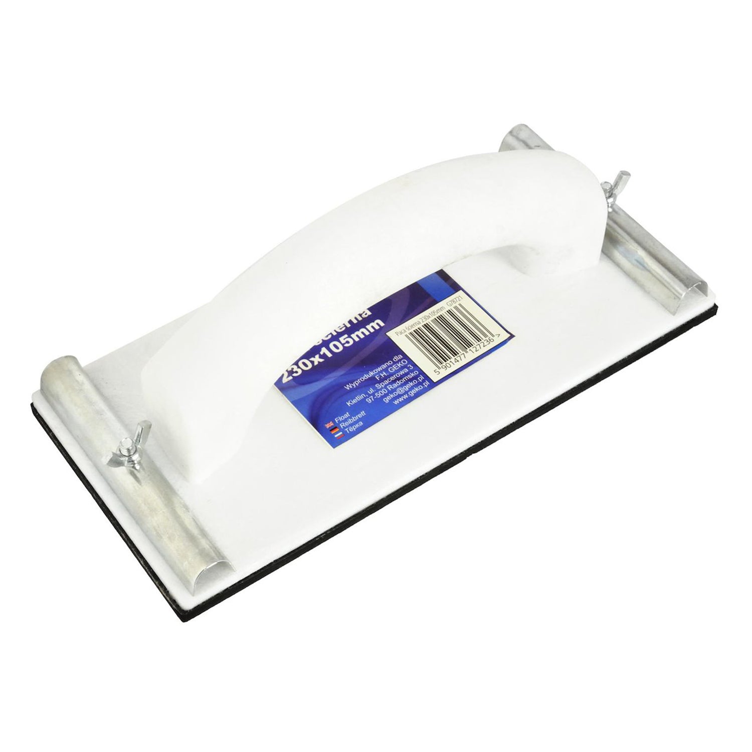 Държач за шкурка 230 x 105 мм, с метални скоби и гайка тип пеперуда - GEKO