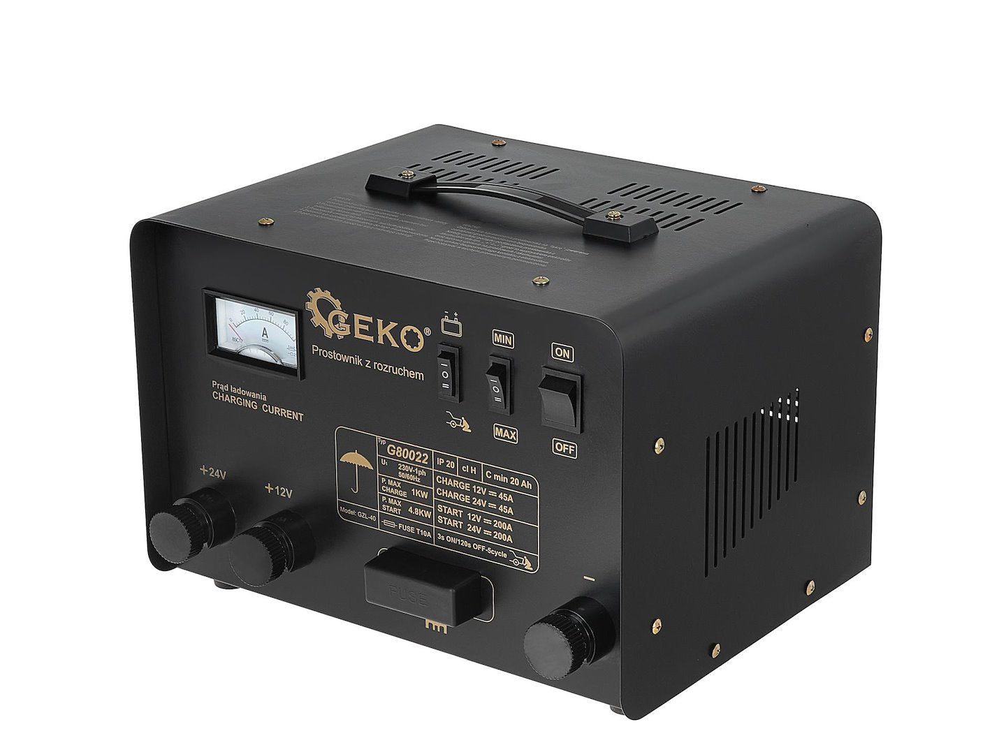 Зарядно устройство със стартов робот 200A 12/24V GEKO