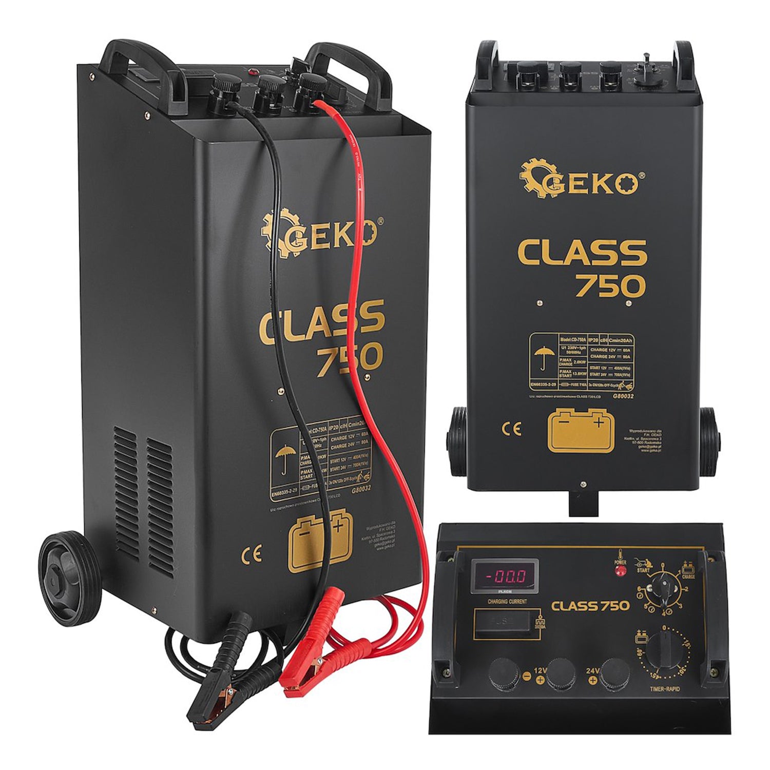 Робот за стартиране на автомобилен акумулатор с изправител 700А клас 750