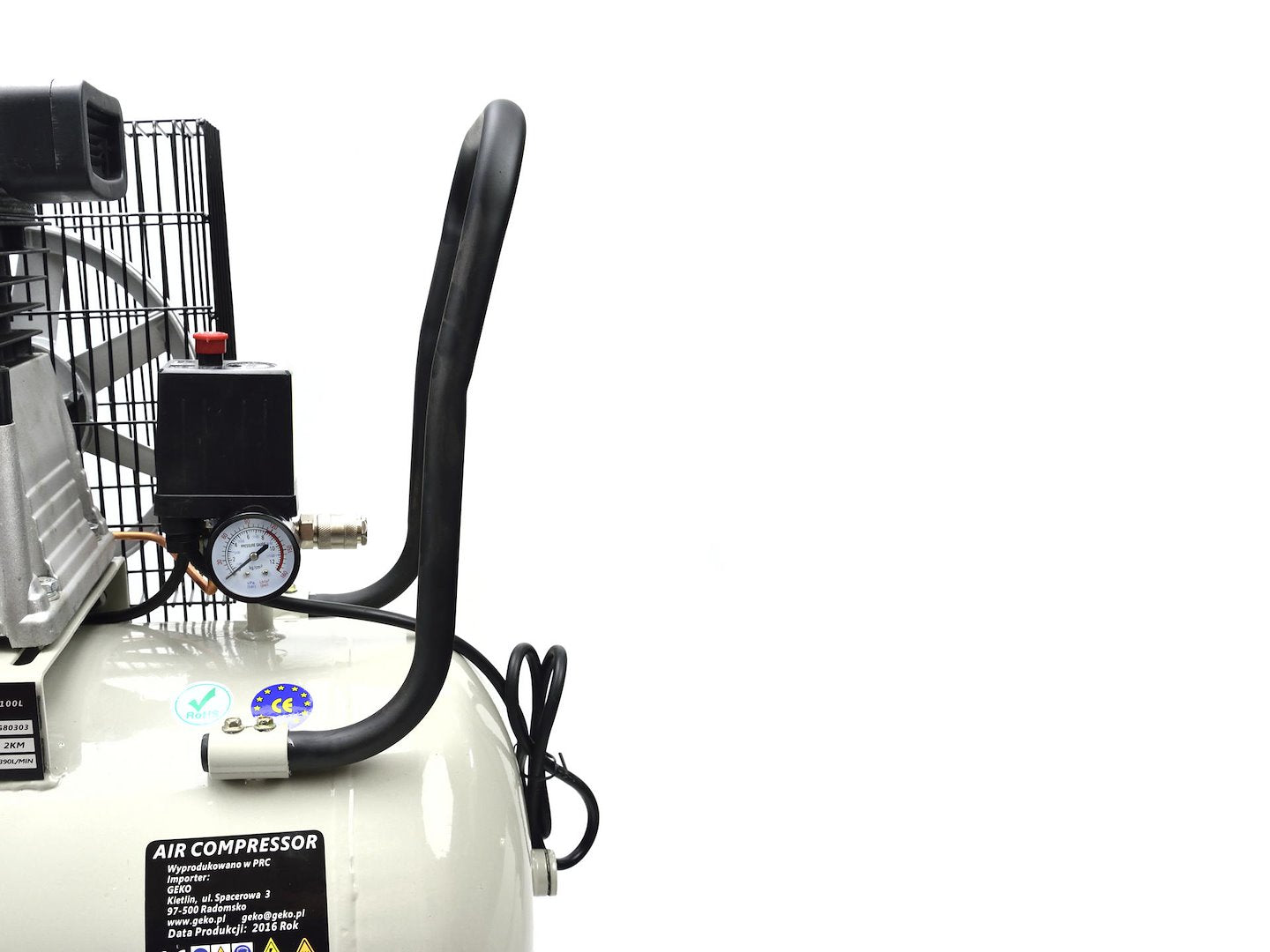 Въздушен компресор 100 л 390 л/мин. 220V GEKO