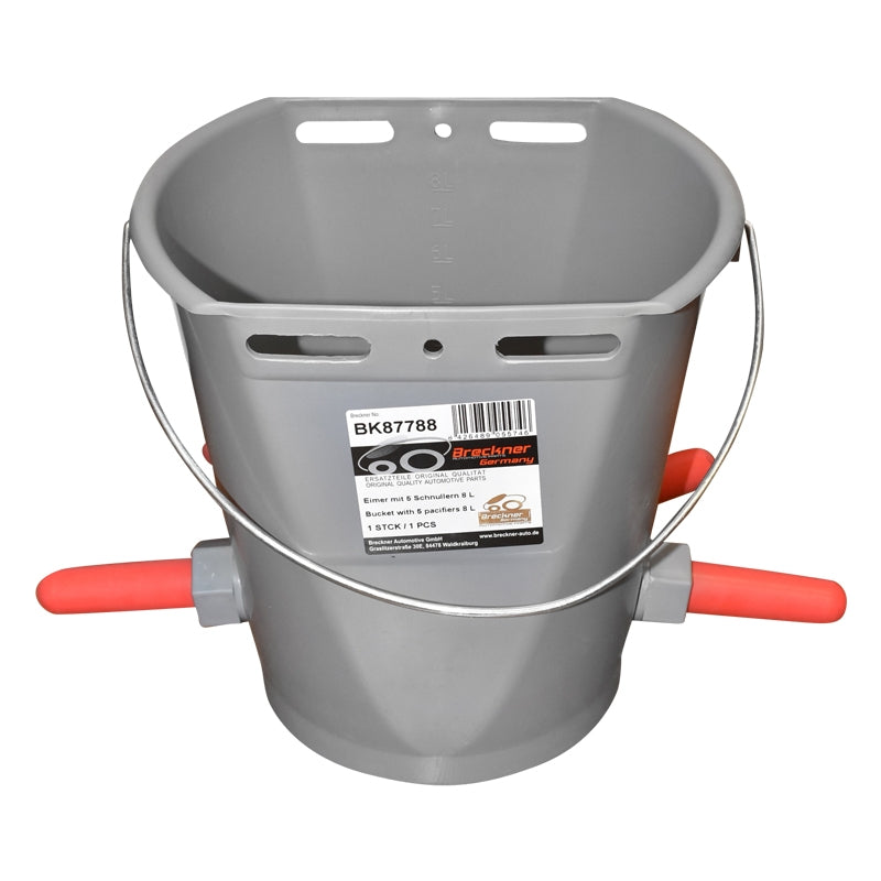Кофа 8 л с 5 биберона за хранене на говеда Breckner Germany