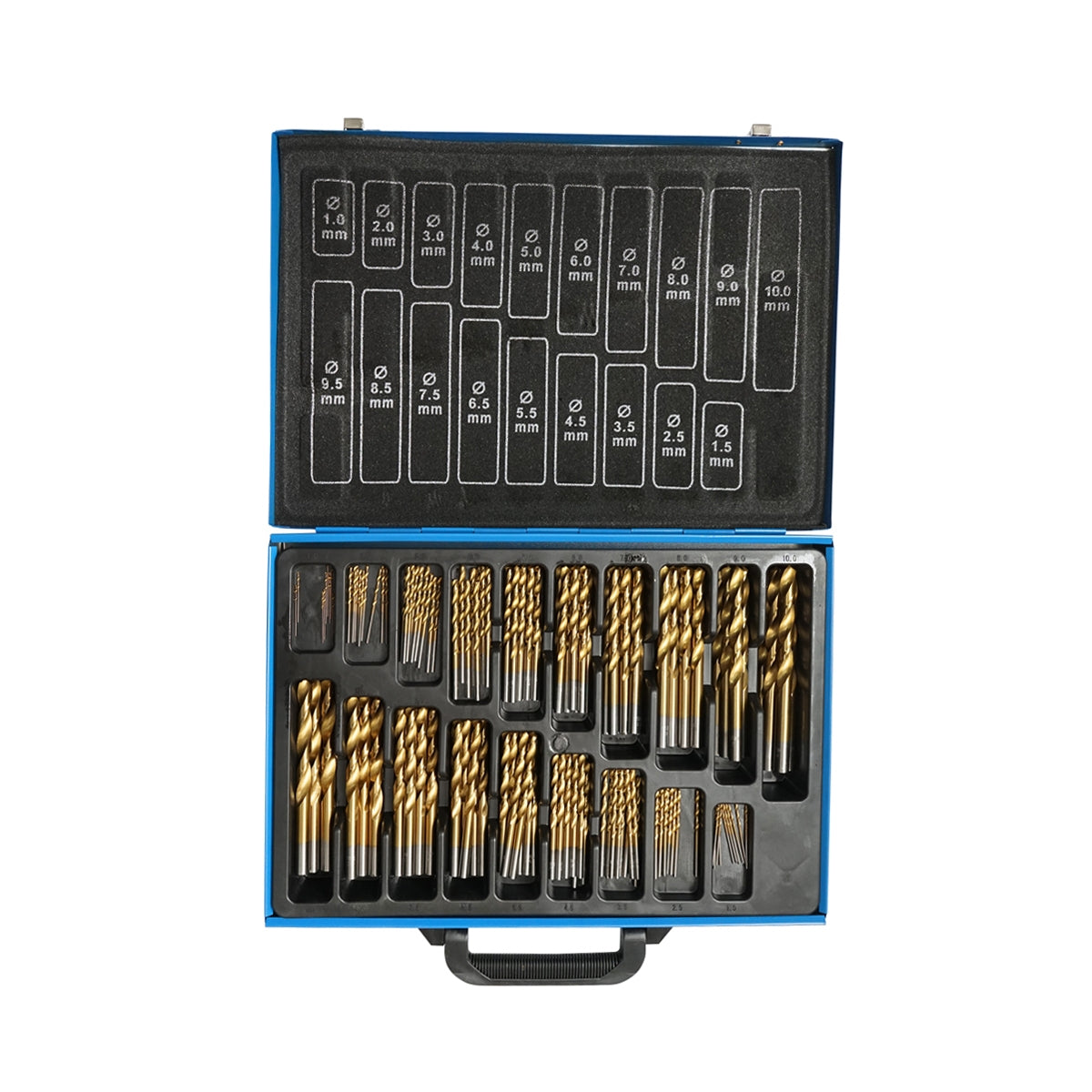 Комплект от 170 свредла за метал HSS DIN338 Breckner Germany