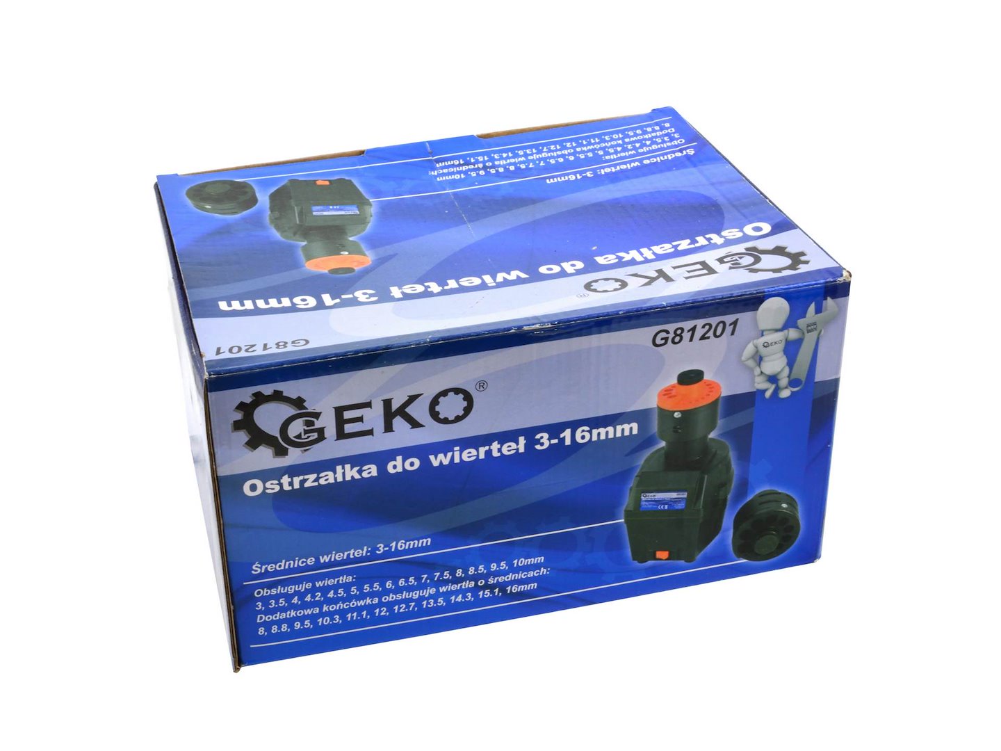 Машина за заточване на свредла 3-16 мм 90W GEKO