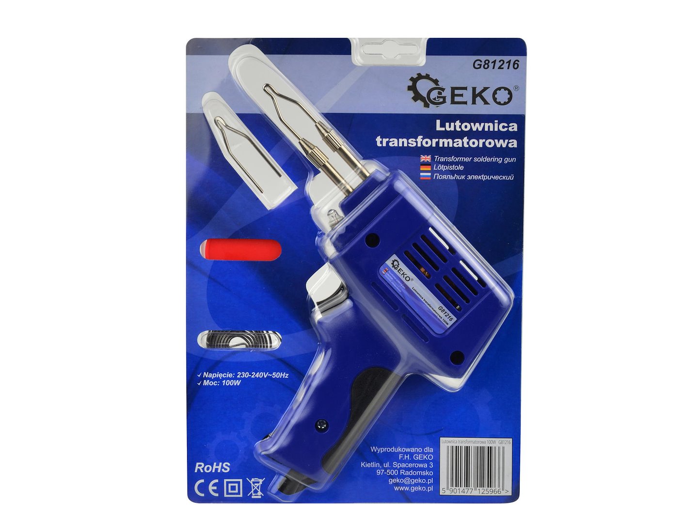 Пистолет за запояване 100W GEKO